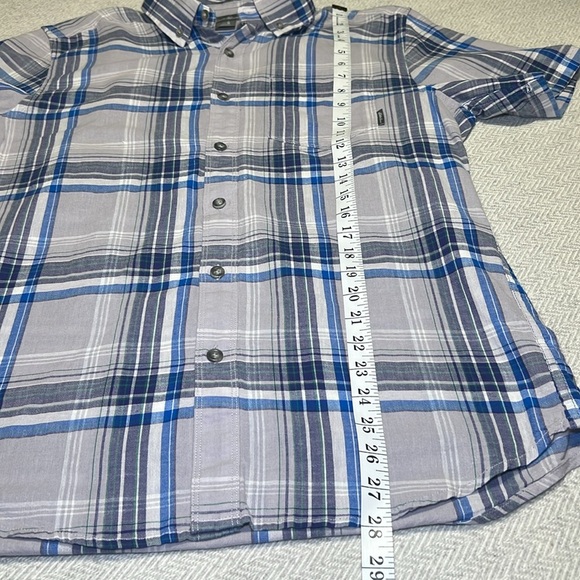 Eddie Bauer Classic Fit Plaid Short sleeve Shirt.  Size Medium - Picture 5 of 7